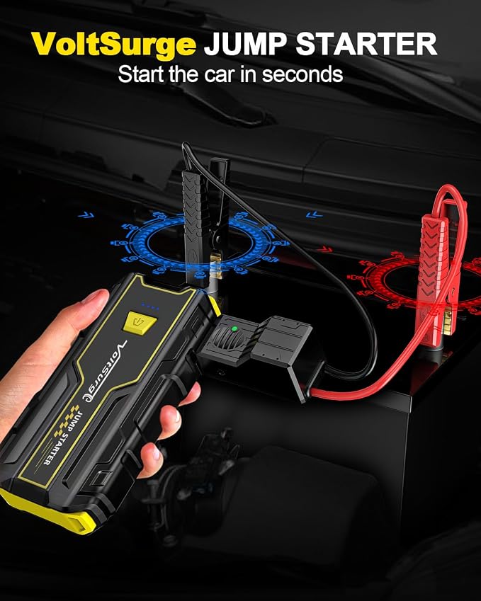 Car Jump Starter, 4000A Battery Jumper Starter Portable 12V, Car Battery Charger - Image 2