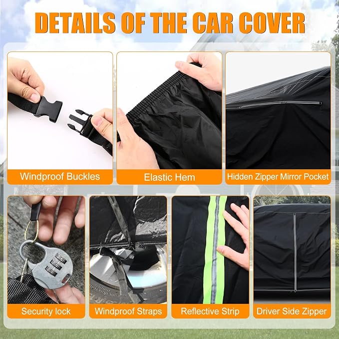 Waterproof Car Cover Compatible - Image 3
