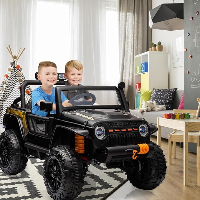 Hetoy 24V 2 Seater Ride On Car for Kids, Electric Truck - Image 7