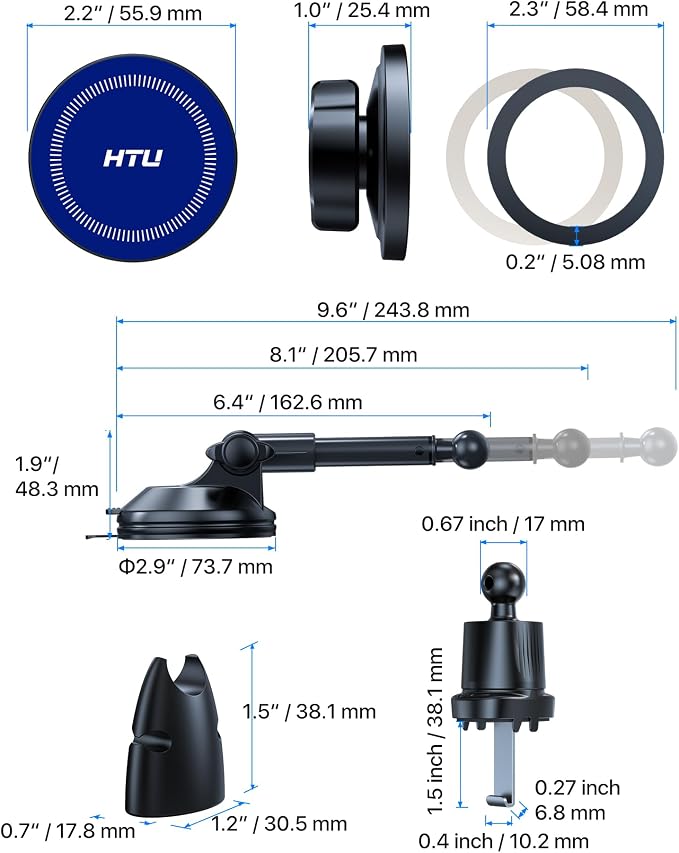 2025 Upgraded for Magsafe Car Mount Powerful Magnetic Cell Phone Holder for Car - Image 8