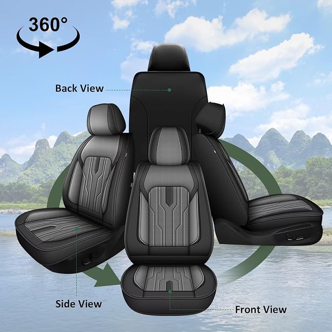 YORKENIC Fit for Hyundai Kona Seat Covers Front Set 2018-2024 2025: Breathable - Image 7