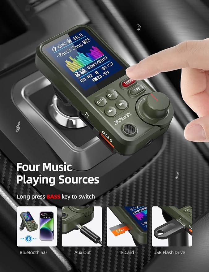 Nulaxy FM Bluetooth Transmitter - Image 5