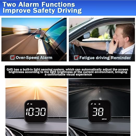 G4S Digital GPS Speedometer, Car HUD Heads Up Display - Image 4