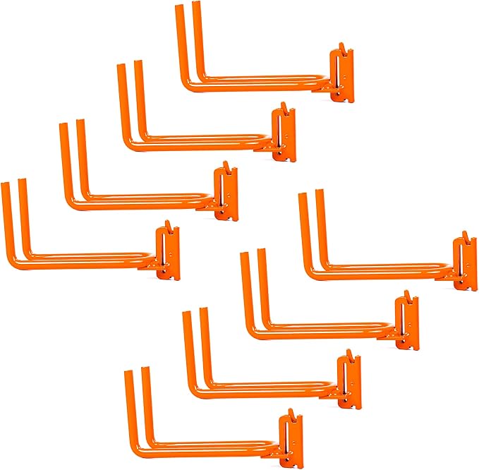 8-Pack Heavy Duty E-Track Shovel/Tool Hanger, Warehouse by AUTOSwpozo