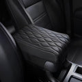 Leather Car Armrest Box Mat by Unknown