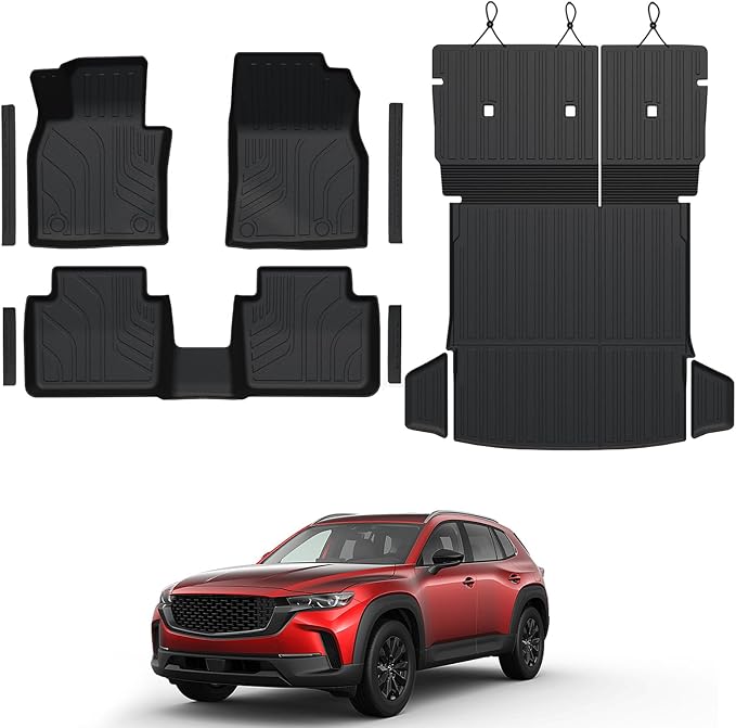 Floor Mats Set for 2023 2024 2025 Mazda CX-50 Gas, Full Coverage All Weather by GALVAGNITE
