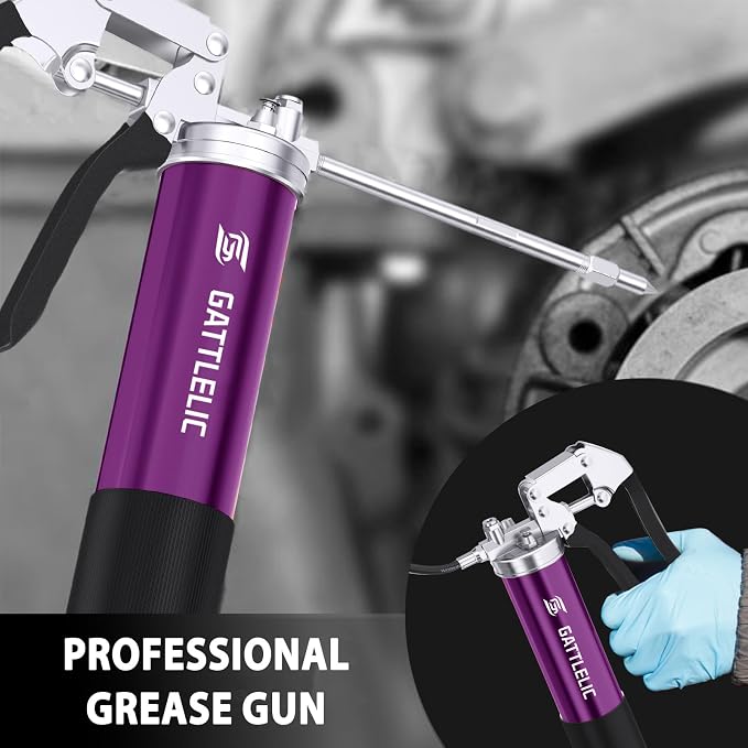 8000 PSI Heavy Duty Grease Gun Kit - 14oz - Image 4