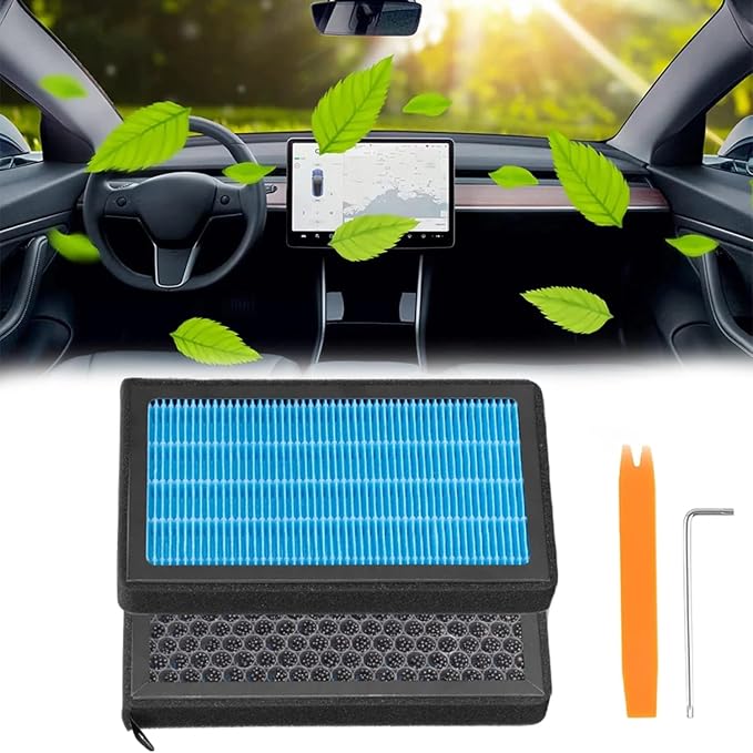 Tesla Model 3 Model Y Cabin Air Filter HEPA Replacement Filter Activated Carbon - Image 2