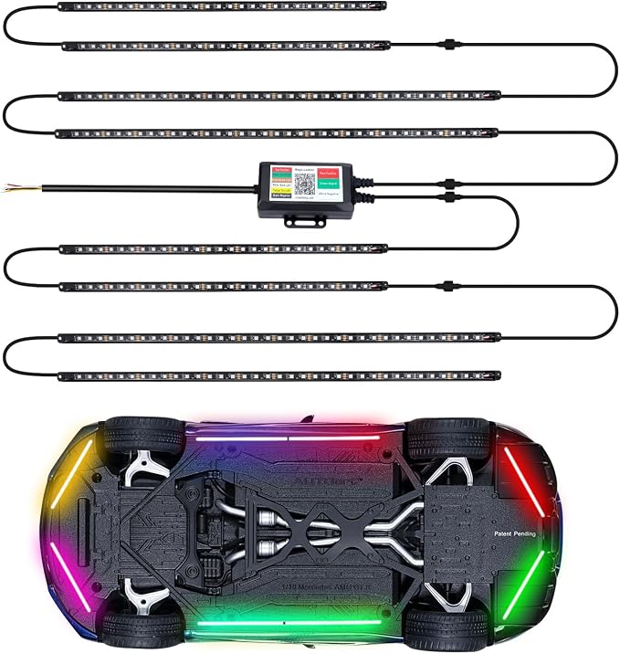 8PCS Car Underglow Light Bar Kit - Image 6