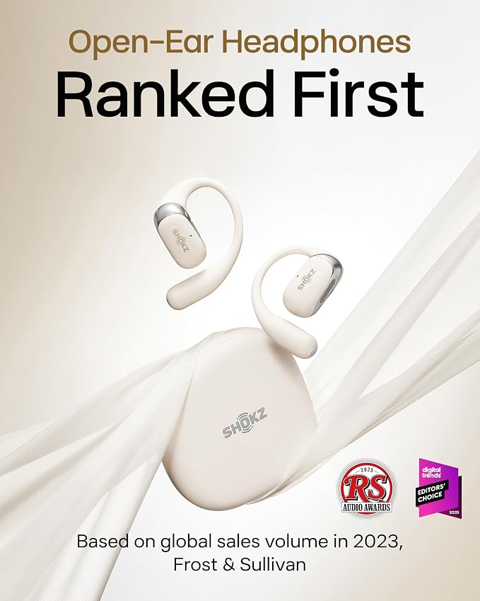 SHOKZ New OpenFit 2 Open-Ear Headphones, True Wireless Bluetooth Earphones - Image 2