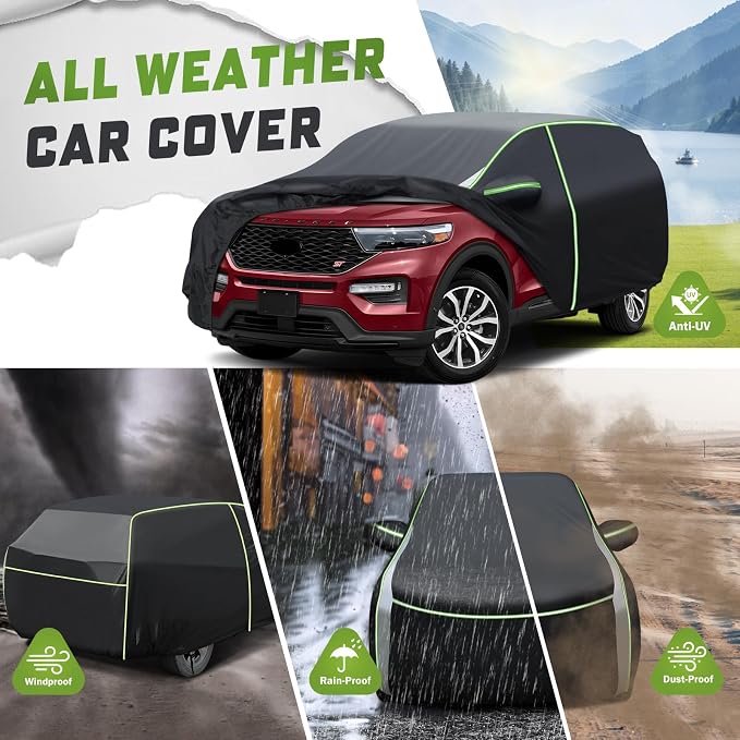 Mixsuper Liner Car Cover for Ford Explorer 1995-2026, 7 Layers Full Car Cover - Image 4