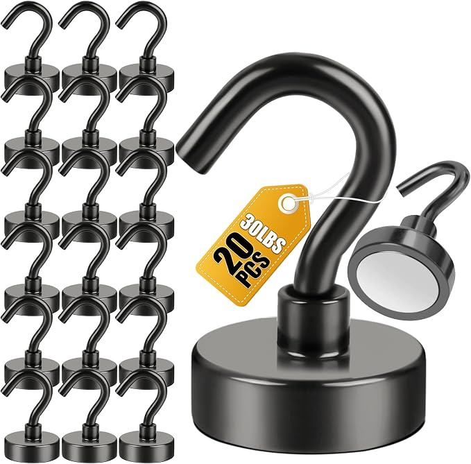 DIYMAG Magnetic Hooks for Refrigerator, Extra Strong Cruise Hook, Heavy Duty by DIYMAG