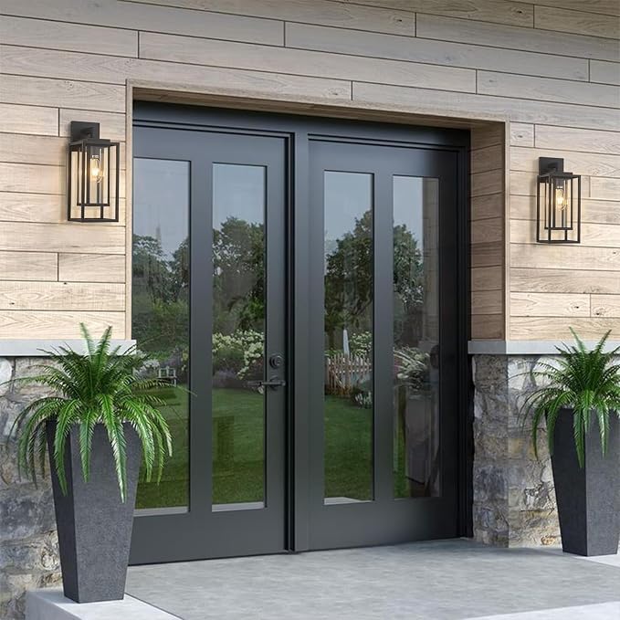 18" Outdoor Wall Light Fixtures Waterproofed Exterior Lantern W/Sturdy - Image 4