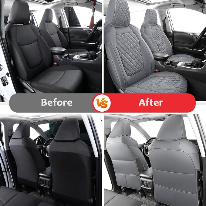 MIROZO Seat Covers for Rav4, Waterproof Car Seat Covers Compatible - Image 5