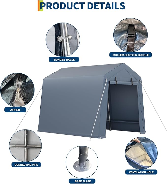 7*12F Outdoor Storage Shed - Image 6