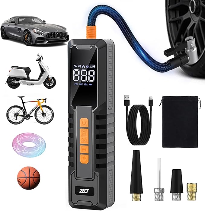 Tire Inflator Portable Air Compressor, 150 PSI Air Pump - Image 2