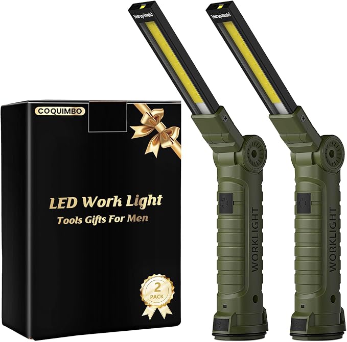 Coquimbo Tool Gifts for Men Him, Rechargeable LED Work Light Grill Light by Coquimbo