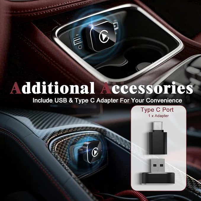 Wireless CarPlay Adapter for iPhone, 2025 Upgraded Wired to Wireless for Apple - Image 9