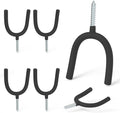 HUHOLE Screw in U Hook, Shovel Holder Wall Mount, U Hooks by HUHOLE