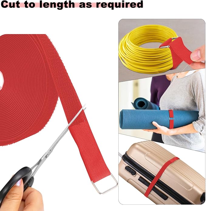 1"x16ft Hook and Loop Straps - Image 2
