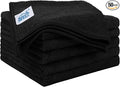 HOMEXCEL Black Microfiber Cleaning Cloth 50 Pack, 12.5 x 12.5 inch Microfiber by HOMEXCEL