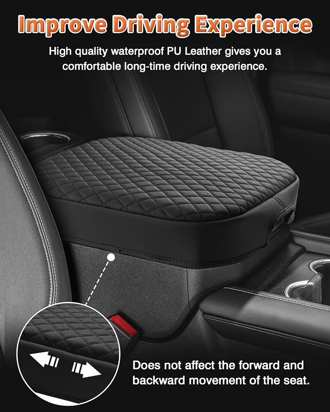 Shademax Center Console Cover for Chevy Chevrolet Tahoe, Yukon 2021-2025 2026 - Image 4