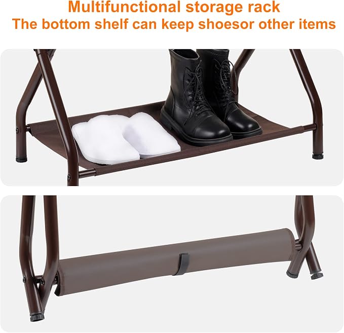 Heybly Luggage Rack, Steel Folding Suitcase Stand - Image 5