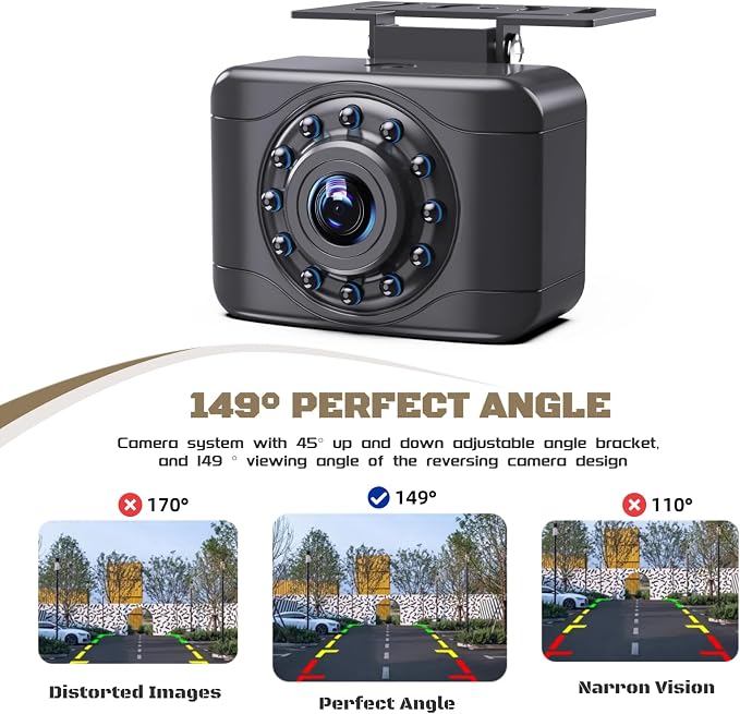 X1P HD Backup Camera License Plate Rear View Camera - Image 8