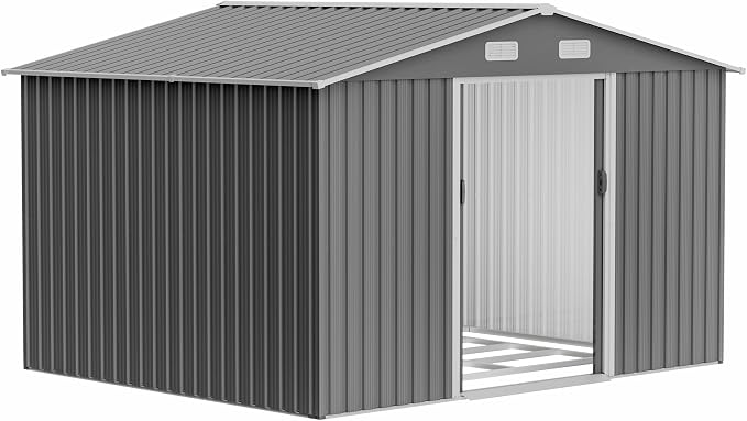 10X8 FT Outdoor Metal Storage Shed - Image 8