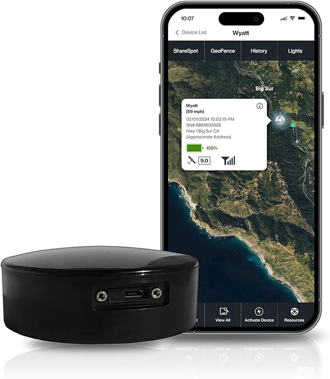 LandAirSea Overdrive GPS Tracker — Extended Life Battery, and Waterproof. by LandAirSeaSystems