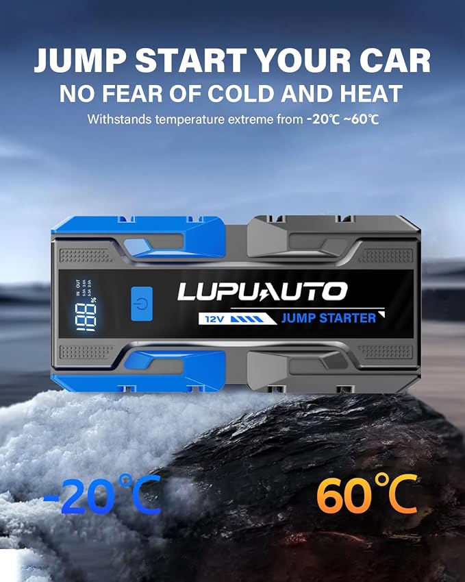 3000A Jump Starter, Portable Car Battery Jump Starter - Image 6