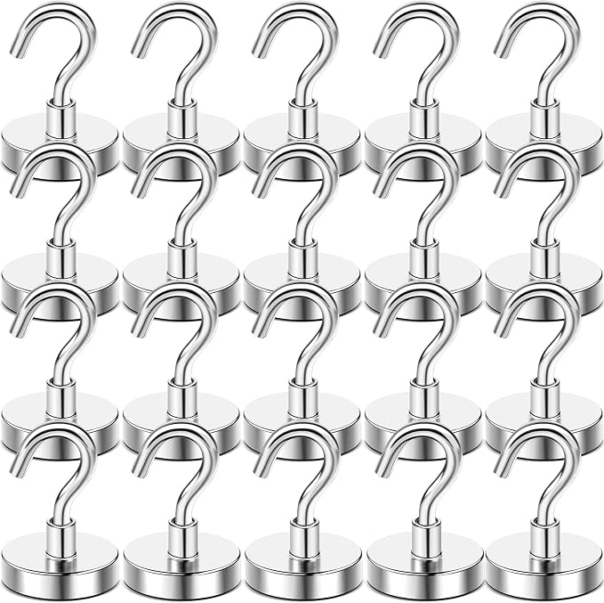 DIYMAG Magnetic Hooks, 80 LB Heavy Duty Strong Magnet by DIYMAG