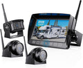Wireless Backup Camera with 7 Inch DVR Quad Split Monitor by ZEROXCLUB