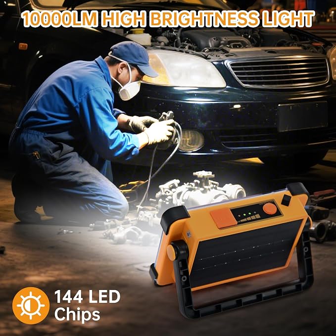 Rechargeable Solar Work Light Portable - Image 2