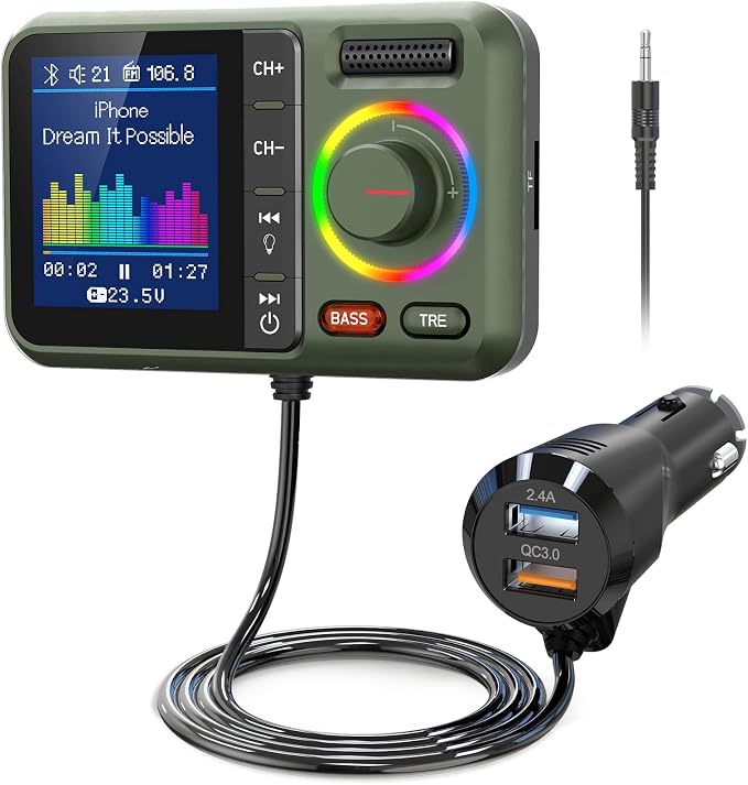Nulaxy Bluetooth FM Transmitter by Nulaxy