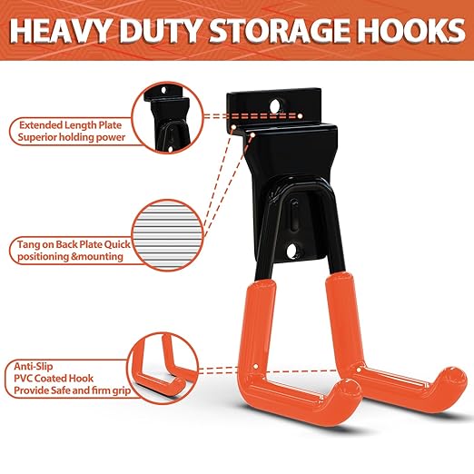3-H Slatwall Accessories 18 Pack, Slatwall Hooks & Hangers Multi Sizes - Image 4