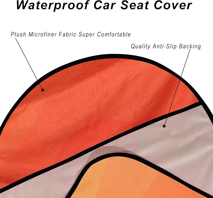Car Seat Cover Protector Front Seats, - Image 5
