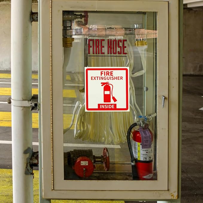 Madrigal Fire Extinguisher Inside Sticker Sign, Weatherproof & UV Protected - Image 7