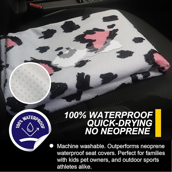Back Seat Cover for Car Trucks Van SUV, Waterproof Rear Bench Towel Seat Covers - Image 3
