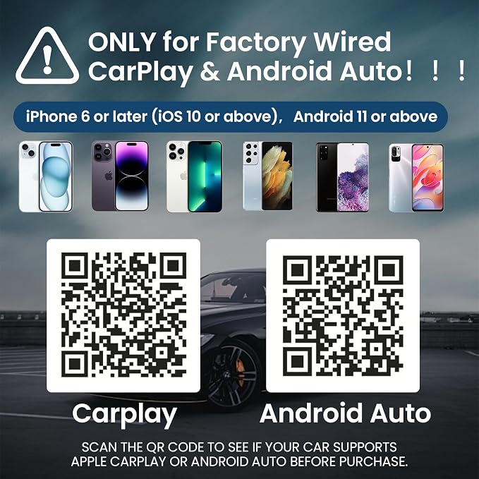 Wireless CarPlay Adapter, 2-in-1 Apple CarPlay & Android Auto Wireless Adapter - Image 5
