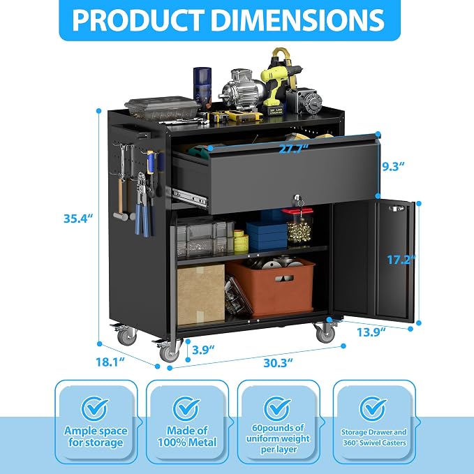 Metal Garage Storage Cabinet - Image 3