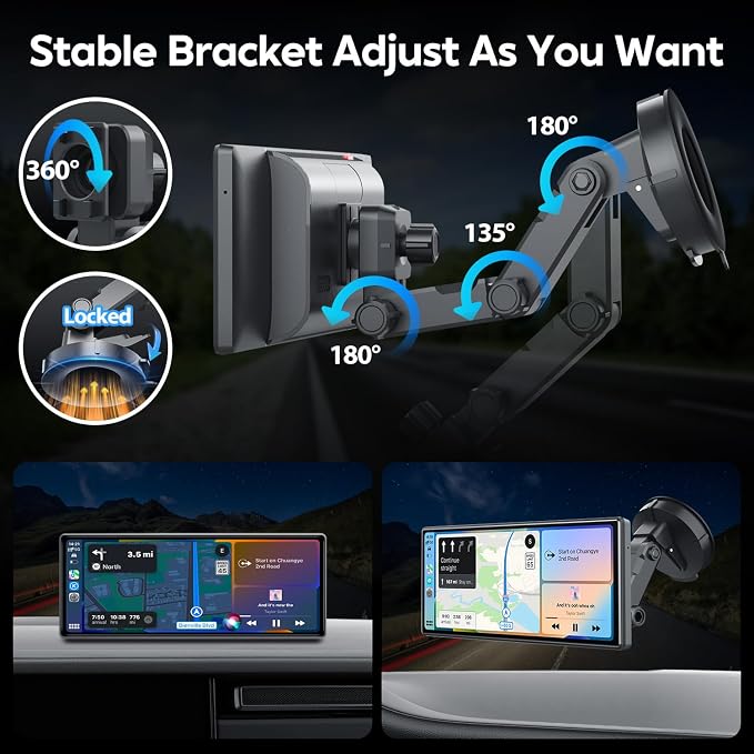 10.26" Wireless Apple Carplay Screen - Image 4