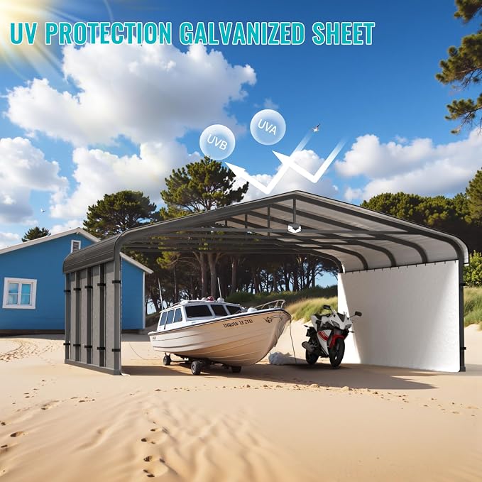 Metal Carport, Car Ports 20x20 Heavy Duty Metal - Image 8