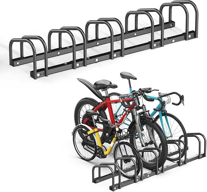 Ultrawall Bike Storage Rack for Garage, 5 Bikes Floor Bike Stand, Bicycle by UltrawallGarageTools