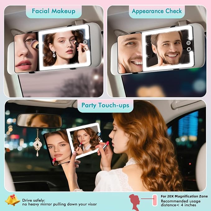 Car Sun Visor Vanity Mirror - Image 7