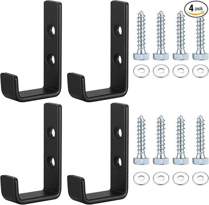 Heavy Duty Garage Hooks for Hanging, J Utility Hooks for Extension Cord Tool by qiwuhai