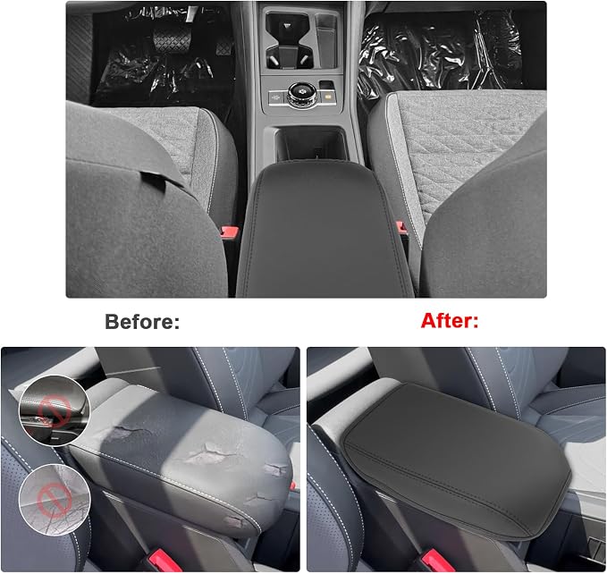 SXCY for 2025 VW Tiguan Armrest Cover for 2025 Volkswagen Tiguan Accessories - Image 2
