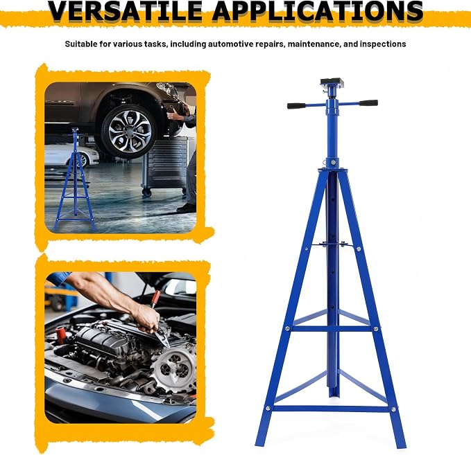 KUAFU Adjustable Under Hoist Tripod Stand, 4500 LBS Load Capacity, 2 Ton High - Image 6