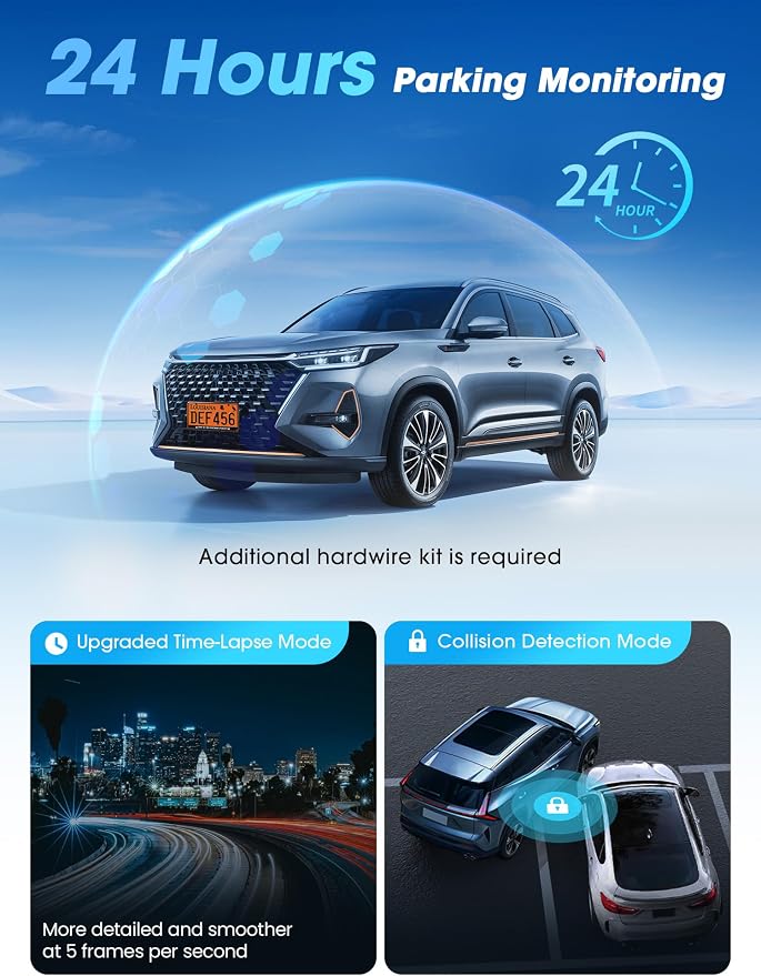 DDPAI Dash Cam Front and Rear, Dual STARVIS 2 IMX678 IMX662 Dashcam, 4K+1080P - Image 9
