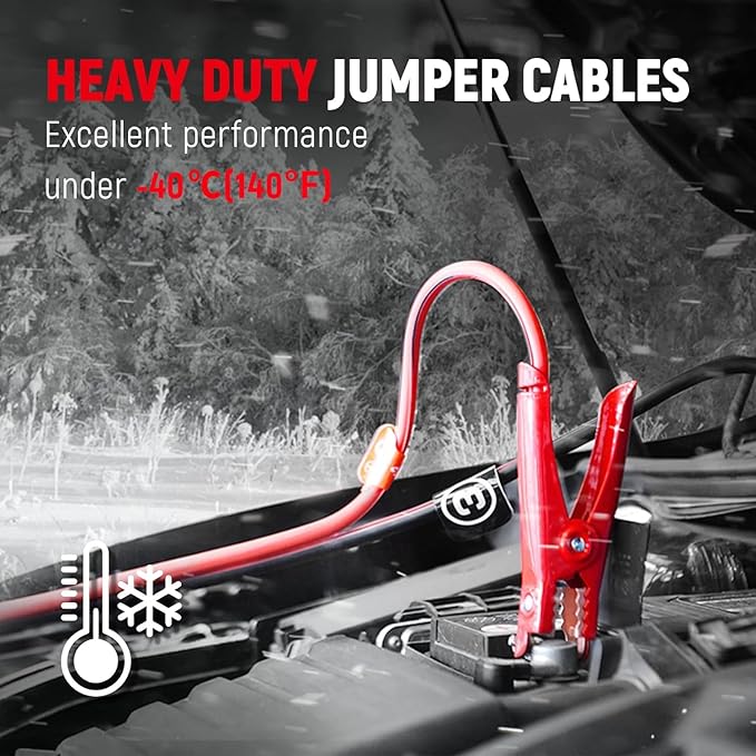 TOPDC 4 Gauge 25 Feet Jumper Cables - Image 4